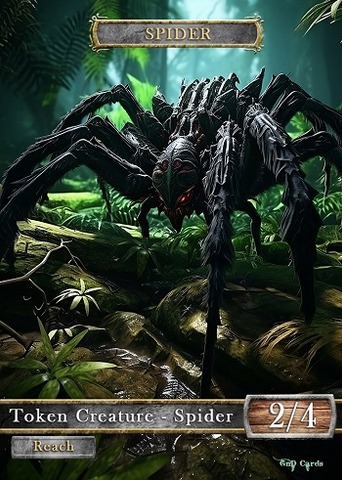 Spider #8 Black AI ART